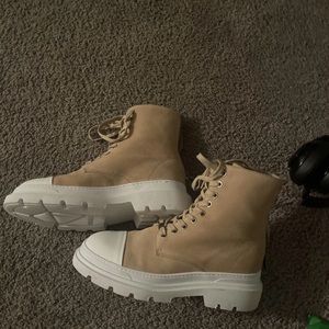 These are orolosangeles combat suede boots. They are unisex